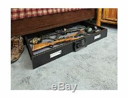 SnapSafe Under Bed Gun Storage Security 75400 Heavy Duty Steel Matte Black New
