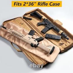 Soft Double Rifle Bag, Gun Case Storage & Transportation, Long Gun Bag Portable