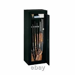 Stack On Security Cabinet 14 Gun Shelf Storage GCB 14P Epoxy Finish Black Steel