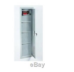 Storage Cabinet In Wall Gun Safety Security Shelf Safe Steel IWC 55 Full Length
