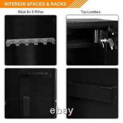 Storage Lock Cabinet Lock Large Safe Gun 5 Separate Electronic Box Rifle UBesGoo