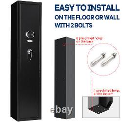 Storage Steel Security Cabinet for 4 Rifles Digital Keypad Lock Gun Safe US