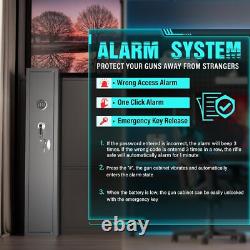 Super 2-3 Rifle Gun Safe for Home Rifle and Pistols, Gun Cabinets, Fully Assemble