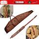 Tourbon Hunting Rifle Case Scope Carry Pack Pu Leather Sling Bag Withammo Pocket