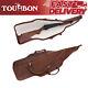 Tourbon Leather Rifle Case Scope Carry Soft Lined Gun Slip Storage Pad Sling Bag