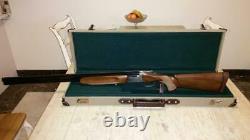 TOURBON Leather Shotgun Storage Case Flannel Padded Rifle Gun Box with Locks