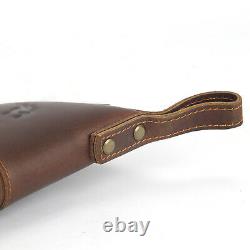 TOURBON Vintage Leather Hunting Range 50 Rifle Case Gun Scope Storage Bag Gift