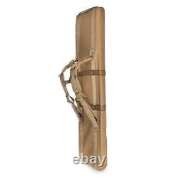 Tactical Double Rifle Case Hunting Storage Backpack, Khaki New