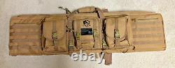 Tactical Double Rifle Case Hunting Storage Backpack, Khaki New