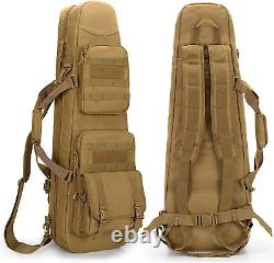 Tactical Double Rifle Soft Case Padded Firearm Gun Storage Range Bag Backpack