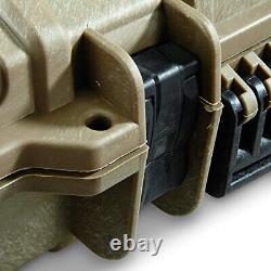 Tactical Hard Rifle Case with Foam Padding Lockable Travel Gun Storage Heavy Duty