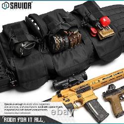 Tactical Range Double Rifle Bag Gun Case Backpack Handgun Pistol Shotgun Storage