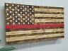 Thin Red Line American Flag Gun Concealment Cabinet Secret Hidden Storage Case