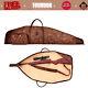 Tourbon Hunting Rifle Case Scope Carrying Pu Leather Sling Gun Bag Withammo Pocket