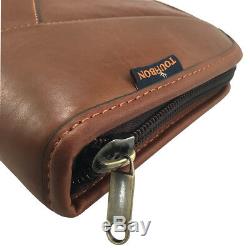 Tourbon Leather Rifle Case Gun Slip Bag Scoped Cover Padded Full Zipper Storage