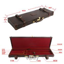 Tourbon Leather Shotgun Hard Carry Case Single Gun Storage Box Special Offer