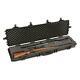 Two Gun Rifle Shotgun Hard Case Waterproof Ar Lockable Foam Storage Box W Wheels