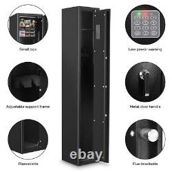 US 3-5 Gun Rifle Storage Safe Cabinet Double Security Lock Quick Access Keyboard