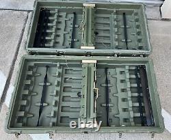US Army Pelican Hardigg Mobile Military Surplus Weapons 12 Rifle Gun Hard Case