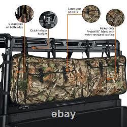 UTV Double Camo Gun Holder Tool Rack Storage Carrier Rifle Organizer Heavy Duty