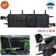 Utv Double Gun Bag Rack Rifle Carrier Case Rear Roll Cage Storage Hunting Sxs