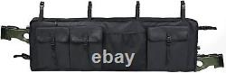 UTV Double Gun Bag Rack Rifle Carrier Case Rear Roll Cage Storage Hunting SXS