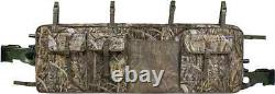 UTV Double Gun Bag Rack Rifle Carrier Case Rear Roll Cage Storage Hunting SXS