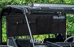 UTV Double Gun Bag Rack Rifle Carrier Case Rear Roll Cage Storage Hunting SXS