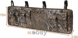 UTV Double Gun Bag Rack Rifle Carrier Case Rear Roll Cage Storage Hunting SXS