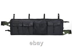 UTV Double Gun Bag Rack Rifle Carrier Case Rear Roll Cage Storage Hunting SXS