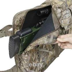 UTV Double Gun Bag Rack Rifle Carrier Case Rear Roll Cage Storage Hunting SXS