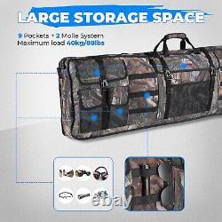 UTV Double Gun Carrier Holder Tool Rack Case Rear Storage Bags Rifle Organizer