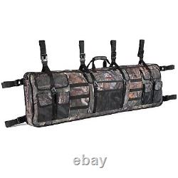 UTV Double Gun Carrier Holder Tool Rack Case Rear Storage Bags Rifle Organizer