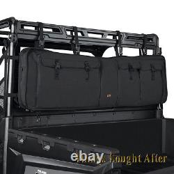 UTV Double Gun Carrier Rifle Storage Rack Case for Ranger Mule Viking etc Black