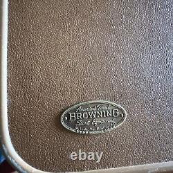 Unused BROWNING Auto Rifle Shotgun Gun Rod Luggage Case & Keys Sherpa Vintage