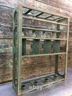 Used Us Military Small Arms Gun Rack Rifle Storage 240 Steel Lockable Gunshow