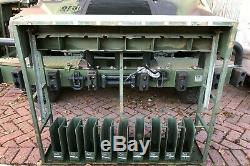 Used Us Military Small Arms Gun Rack Rifle Storage 240 Steel Lockable Gunshow