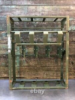 Used Us Military Small Arms Gun Rack Rifle Storage 240 Steel Lockable Gunshow