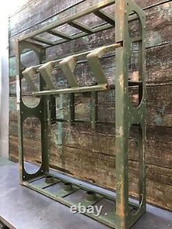 Used Us Military Small Arms Gun Rack Rifle Storage 240 Steel Lockable Gunshow