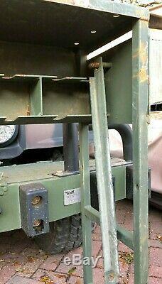 Used Us Military Small Arms Gun Rack Rifle Storage 240 Steel Lockable Gunshow