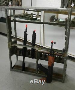 Usgi Military Gun Rack Small Arms Storage Prepper M12 Aluminum Holds 10 Locks