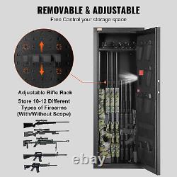 VEVOR 10-12 Rifles Gun Safe Quick Access Tall Gun Storage Cabinet