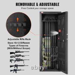 VEVOR 10-12 Rifles Gun Safe, Rifle Cabinet for Home Rifle and Shotguns