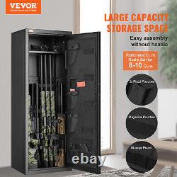 VEVOR 6-10 Rifles Gun Safe Rifle Safe with Lock & Digital Keypad Removable Shelf