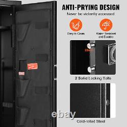 VEVOR 6-10 Rifles Gun Safe Rifle Safe with Lock & Digital Keypad Removable Shelf