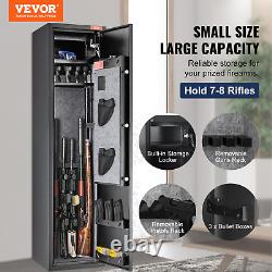 VEVOR 6 Rifles Gun Safe with Biometric Fingerprint & Digital Keypad Lock Secur