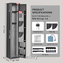 VEVOR Gun Safe Rifle Safe with Digital Keypad & Lock for 3 Rifles and 4 Pistols