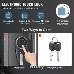 VEVOR Gun Safe Rifle Safe with Fingerprint & Digital Keypad Lock for 6 Rifles