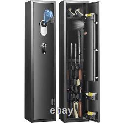 VEVOR Gun Safe Rifle Safe with Fingerprint Lock for 5 Rifles and 4 Pistols