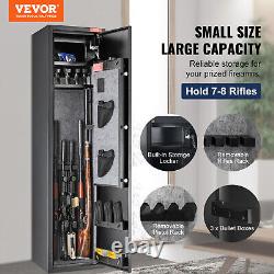 VEVOR Gun Safe Rifle Safe with Key & Digital Keypad Lock for 6 Rifles